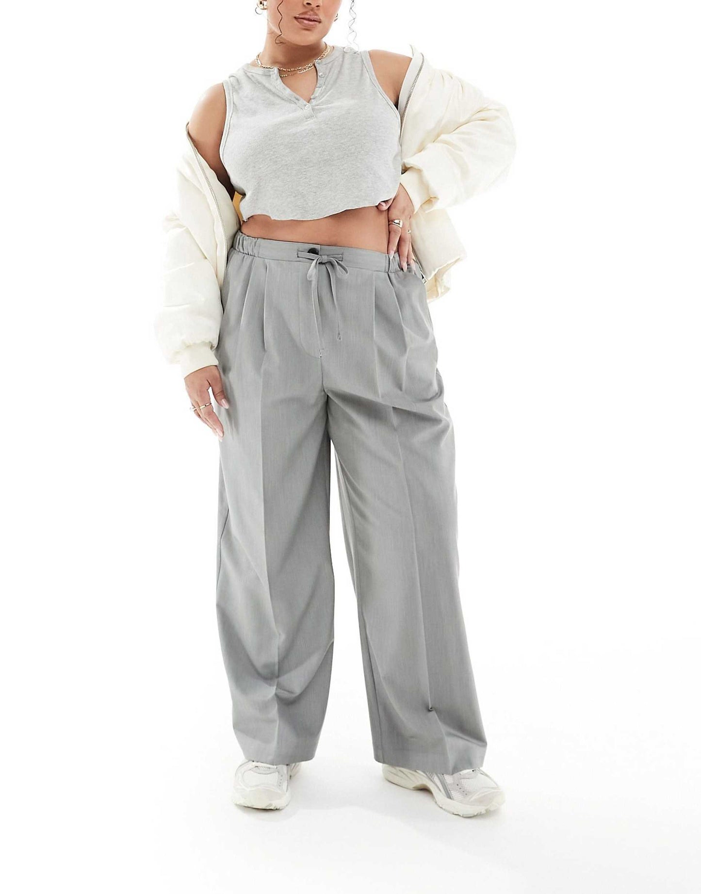 Curve Tailored Pull On Trousers