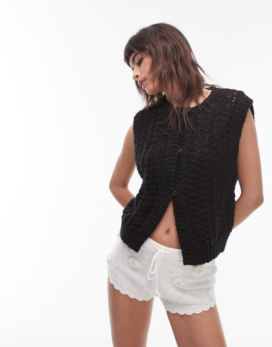 Knitted Stitch Detail Tank