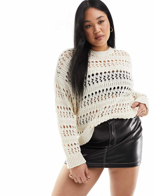 Curve Jumper With Open Stitch