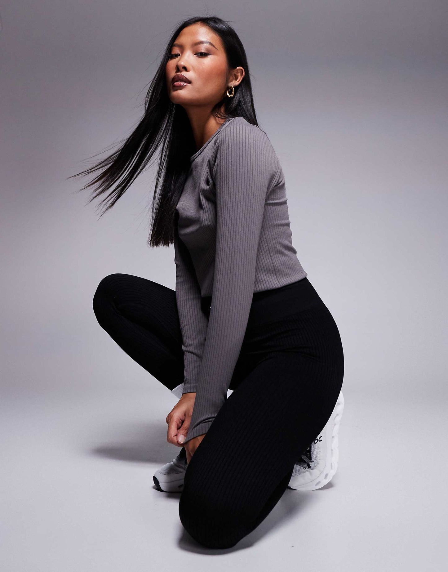Petite Icon Seamless Rib Gym Legging