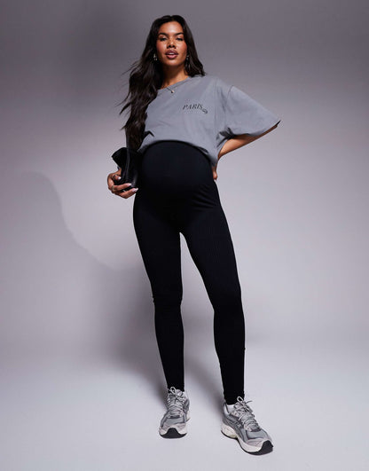 Maternity Icon Seamless Rib Gym Legging