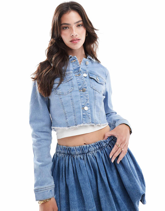 Cropped Denim Jacket