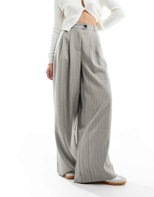 Tailored Wide Leg Trousers