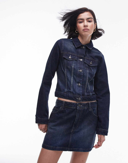 Co Ord Shrunken Denim Jacket