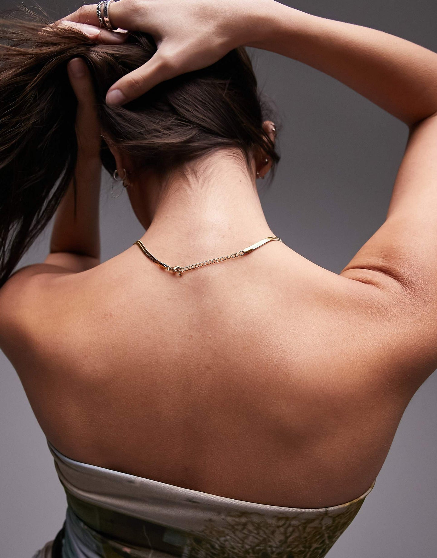 Polly Waterproof Stainless Steel Snake Chain Necklace