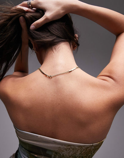 Polly Waterproof Stainless Steel Snake Chain Necklace