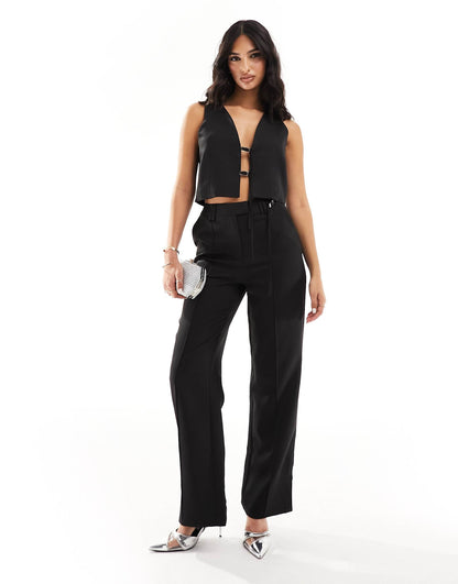 Buckle Detail Waistcoat Co-Ord