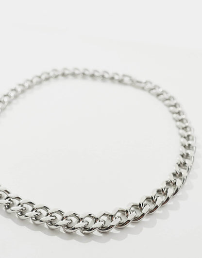 Waterproof Stainless Steel Short Chunky 13Mm Chain Necklace With Clasp