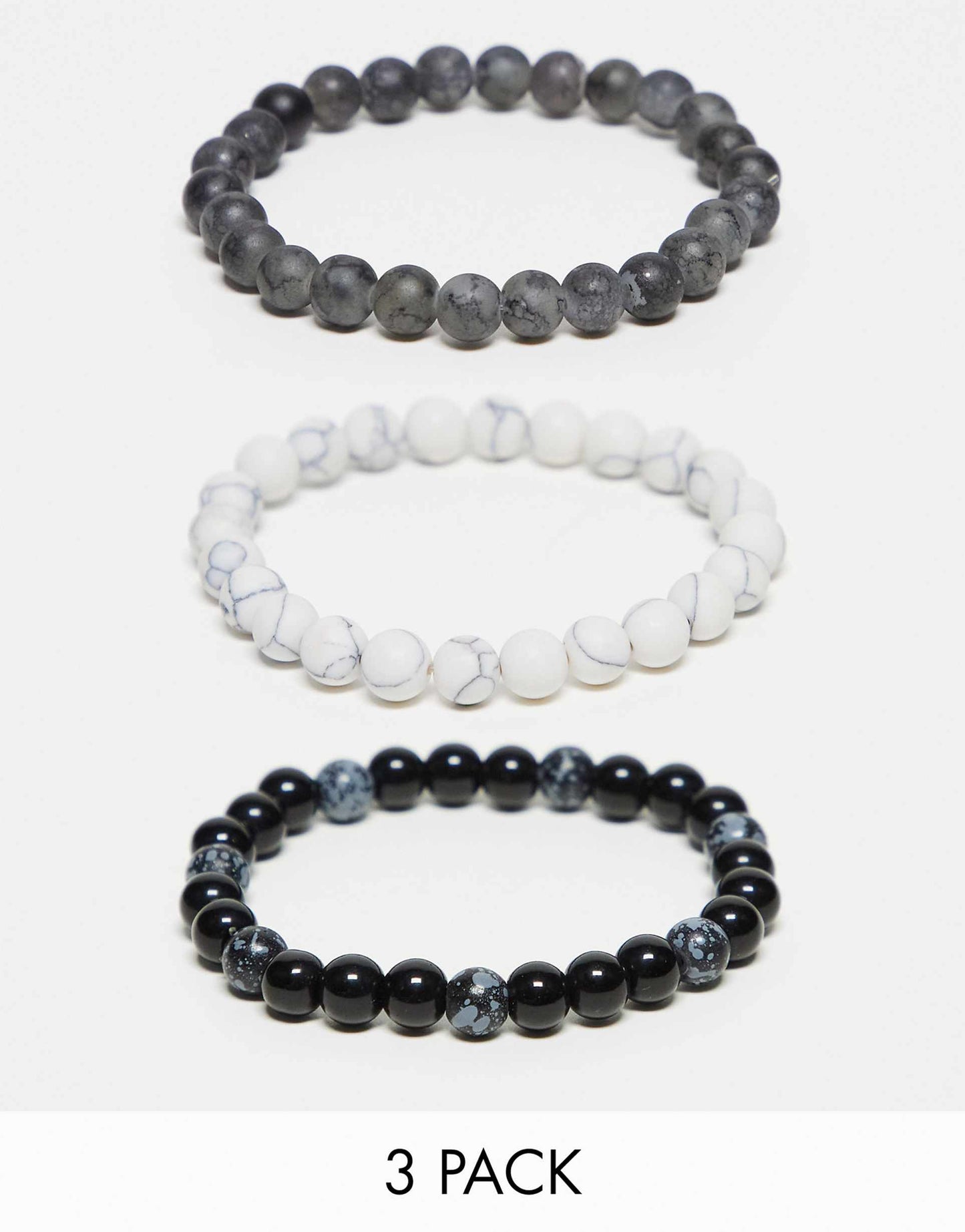 3 Pack Beaded Bracelet Set