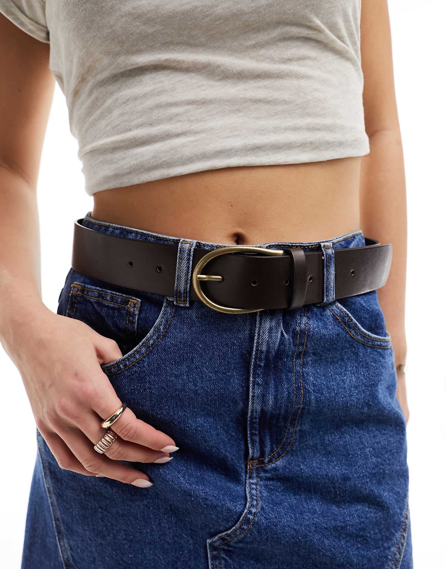 Half Moon Waist And Hip Jeans Belt