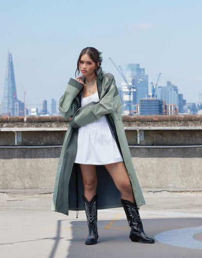 Premium Waterproof Longline Rain Jacket