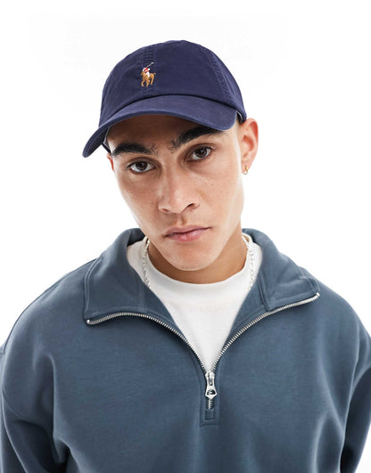 Multi Icon Logo Twill Baseball Cap