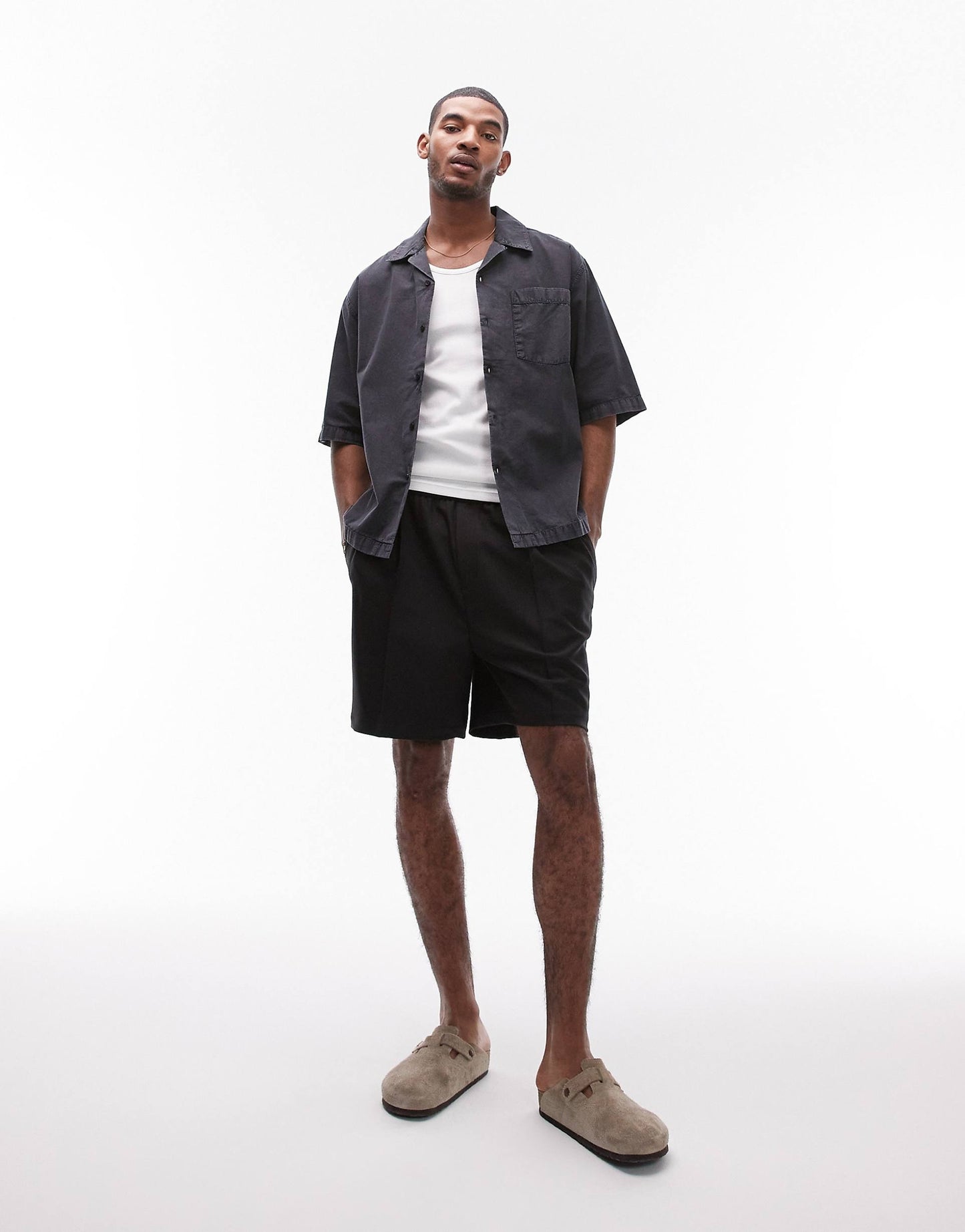 Short Sleeve Relaxed Washed Shirt