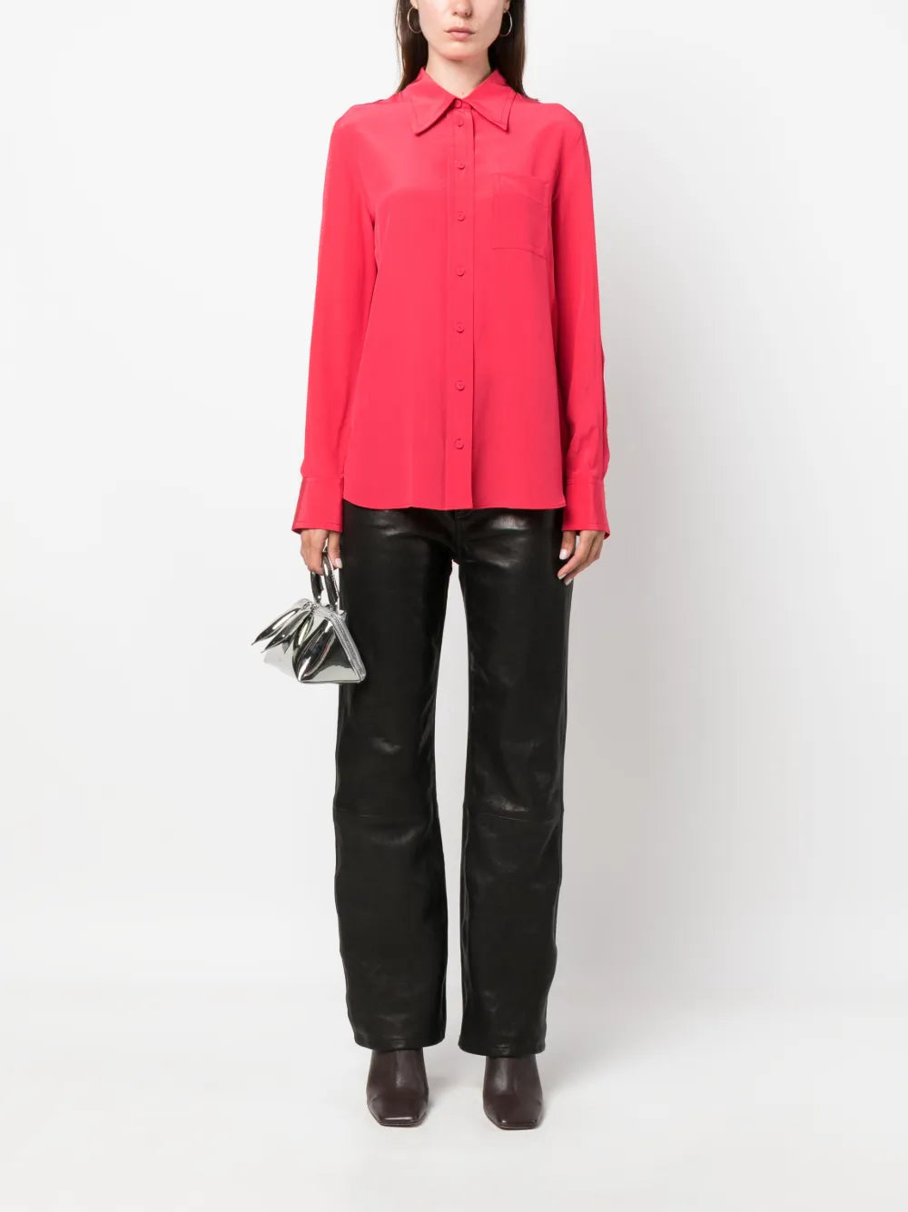 Button-Down Silk Shirt