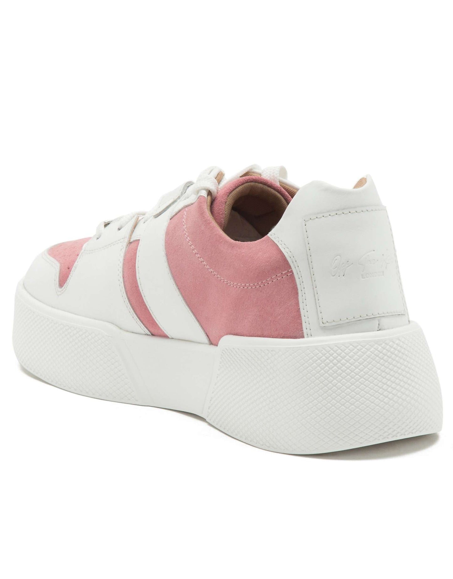 Oval Lightweight Walking Leather Lace-Up Trainers Shoes