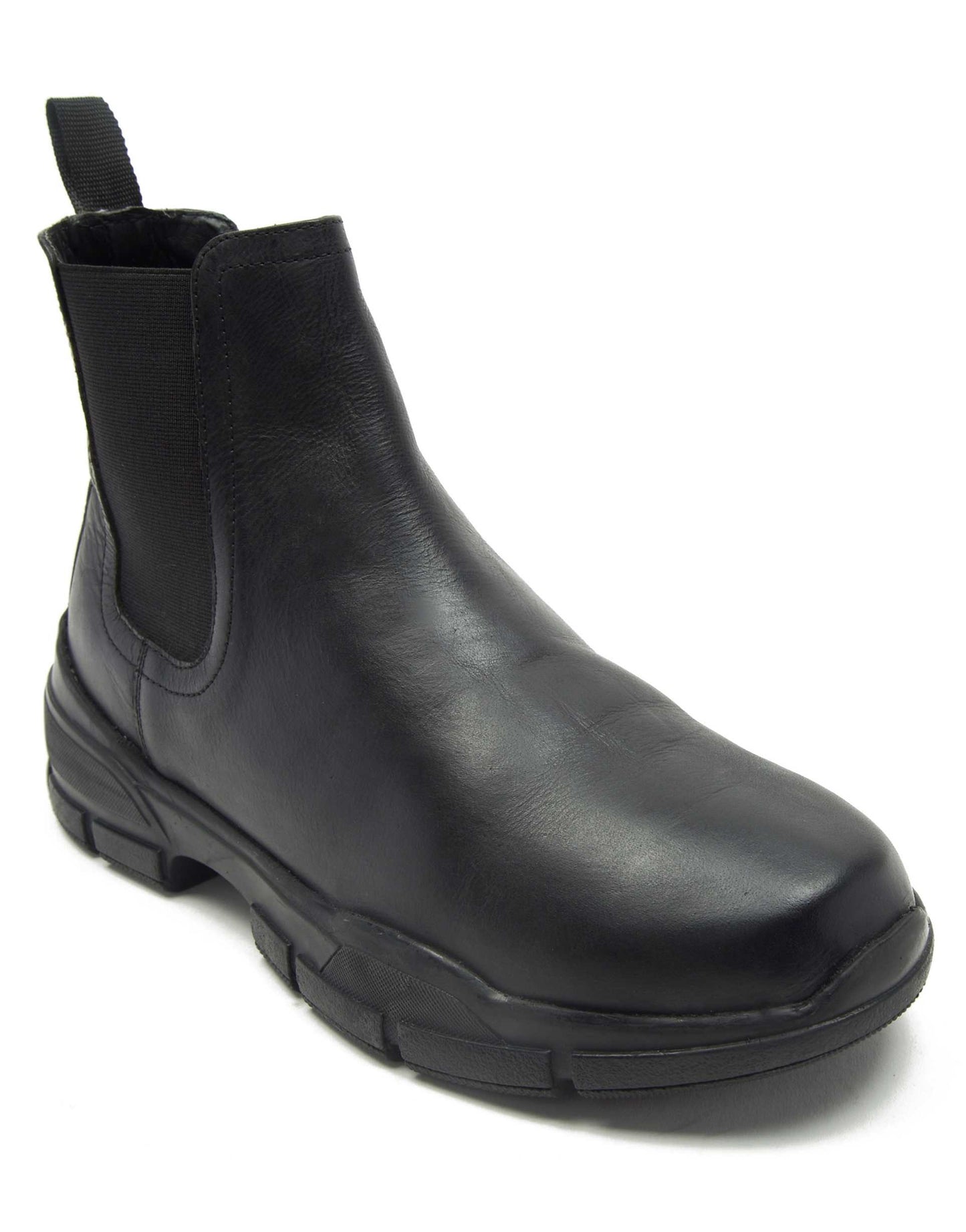 Leo Slip On Waxy Chelsea Leather Boots