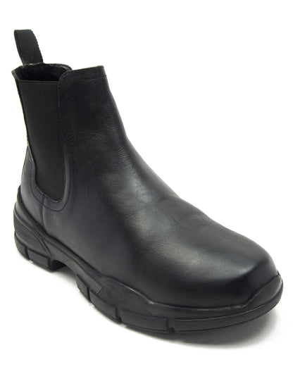 Leo Slip On Waxy Chelsea Leather Boots