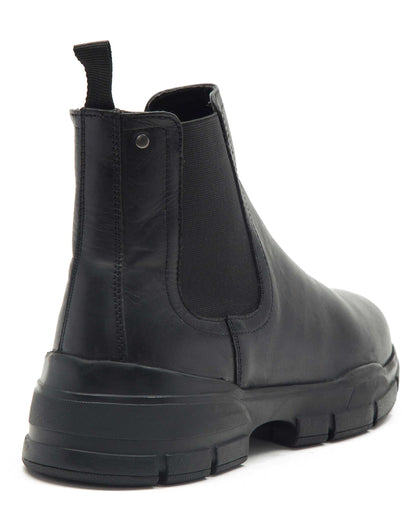 Leo Slip On Waxy Chelsea Leather Boots
