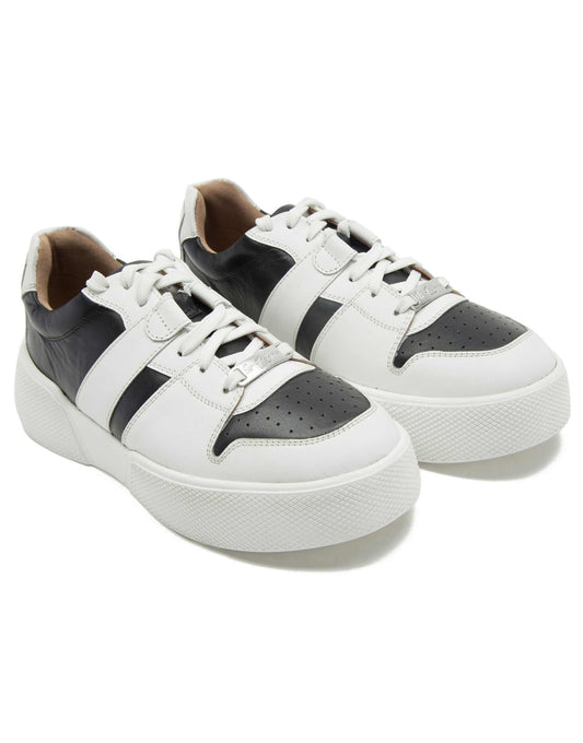 Oval Lightweight Walking Leather Lace-Up Trainers Shoes