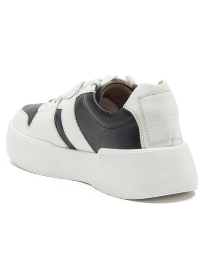 Oval Lightweight Walking Leather Lace-Up Trainers Shoes
