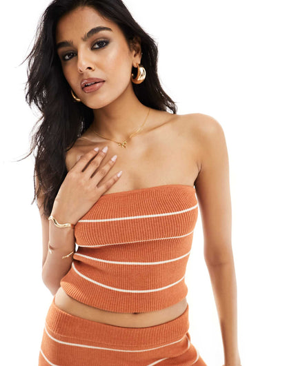Knit Bandeau Top Co-Ord