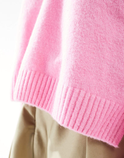 Long Sleeve Collar Polo Knitted Sweater