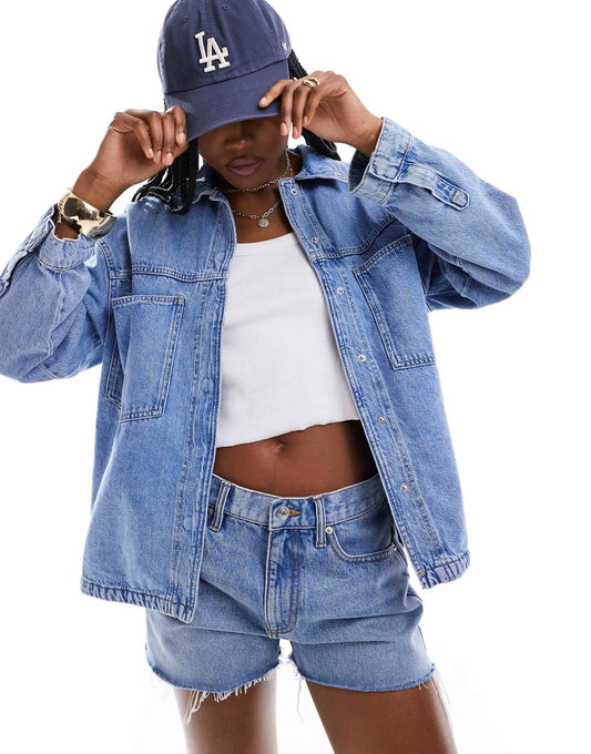 Boxy Denim Shirt