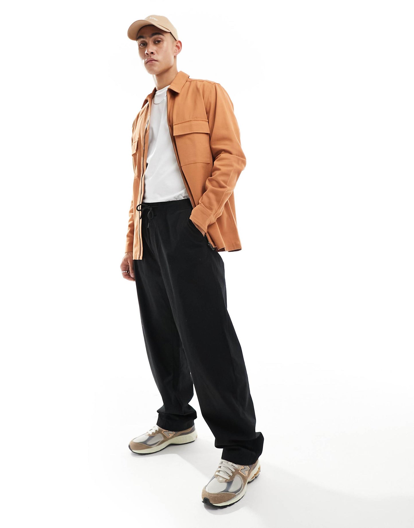 Twill Zip Through Overshirt