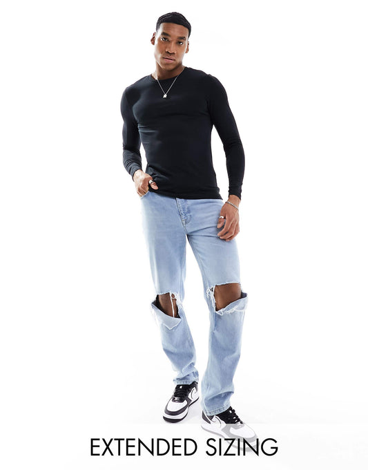 Essential Muscle Fit Long Sleeve T-Shirt