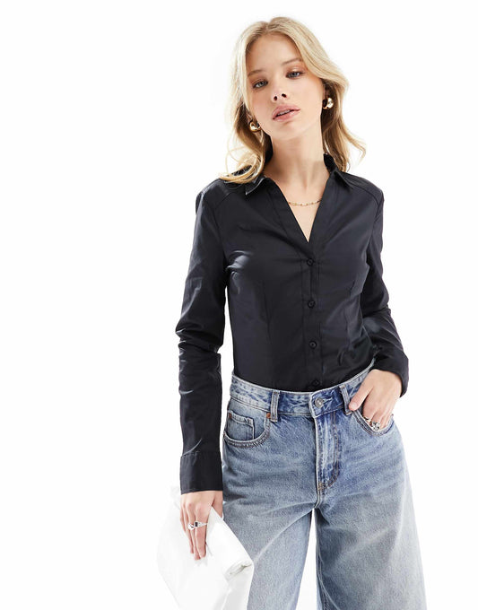 Long Sleeved Shirt Bodysuit