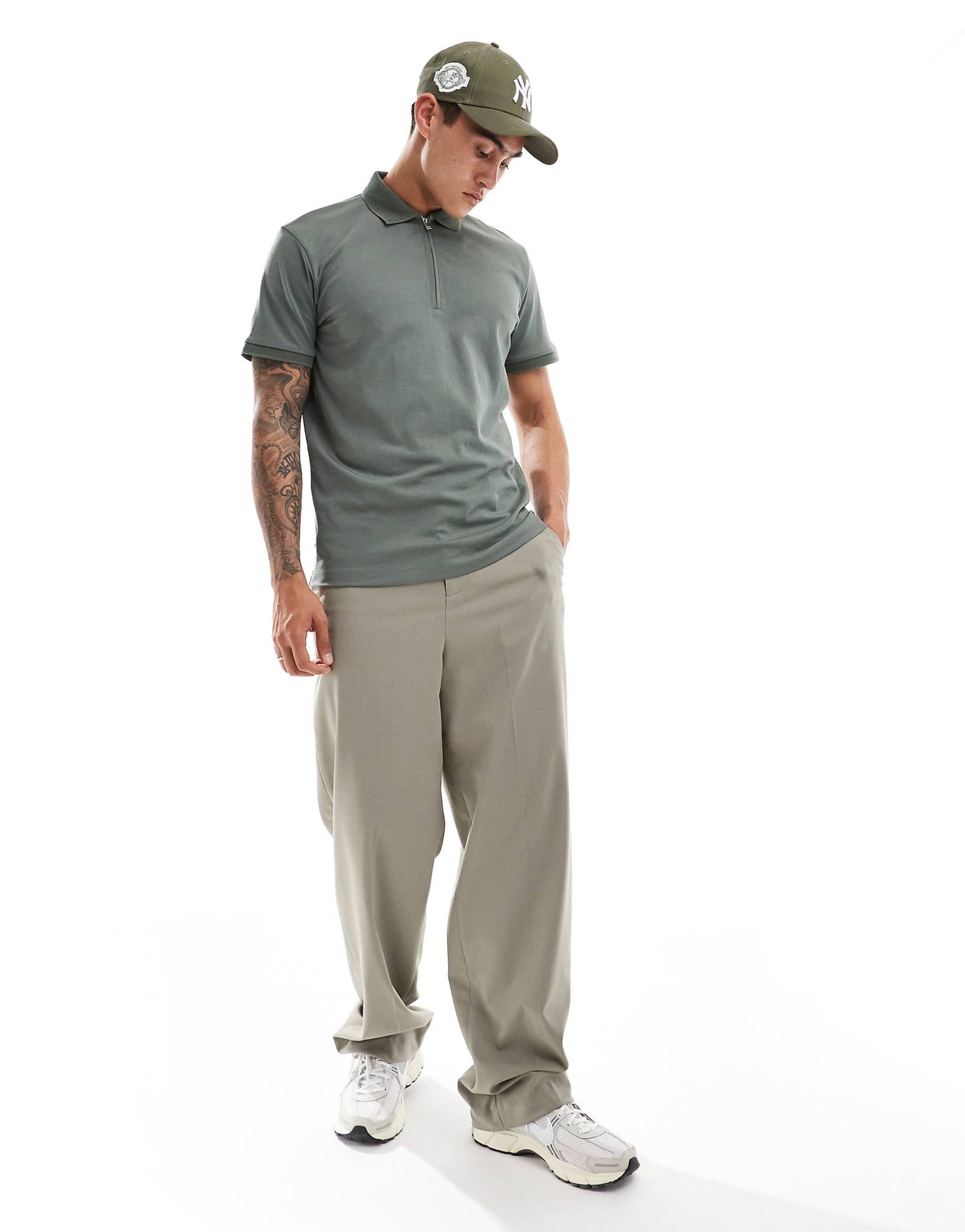 Half Zip Polo Shirt