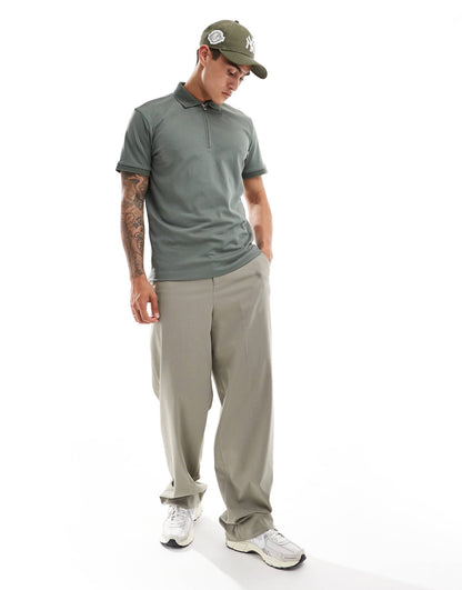 Half Zip Polo Shirt