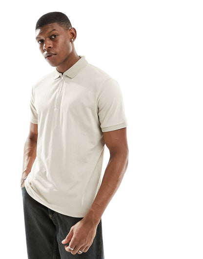 Half Zip Polo Shirt