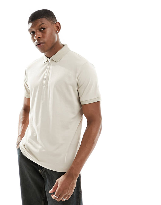 Half Zip Polo Shirt