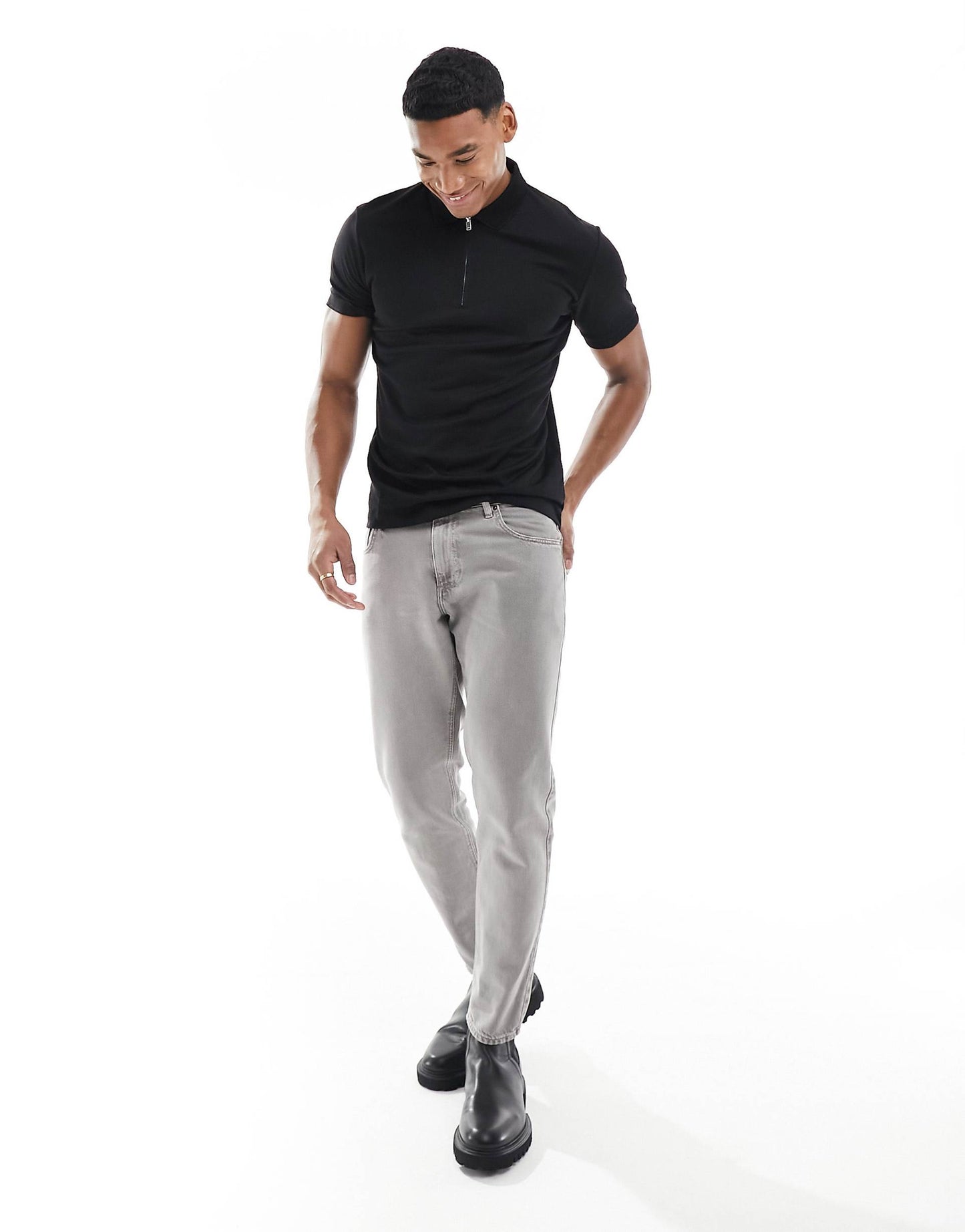 Half Zip Polo Shirt