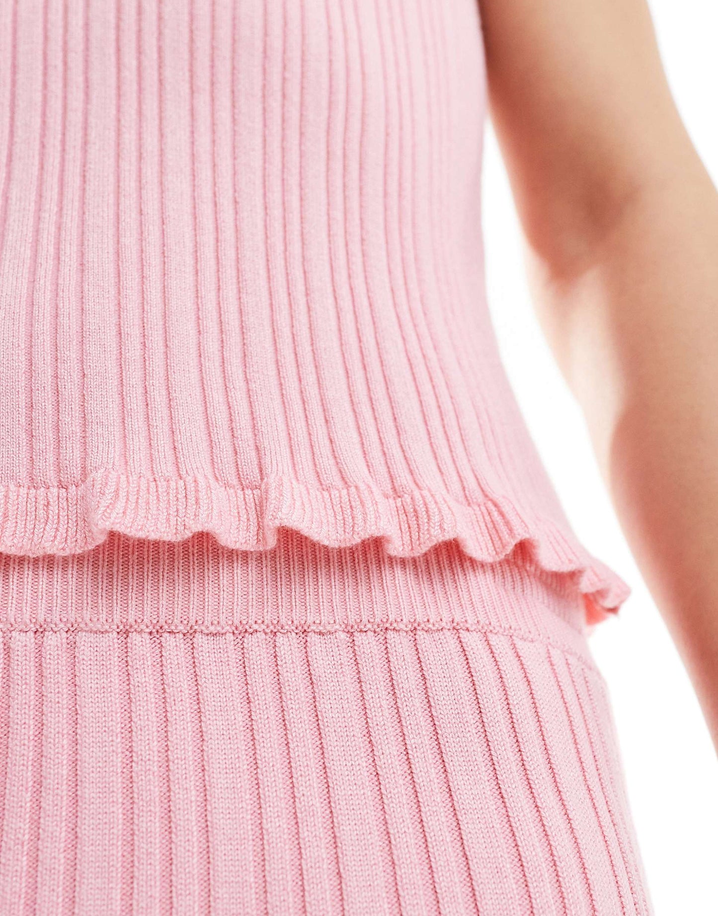 Knitted Strappy V Neck Cami Top