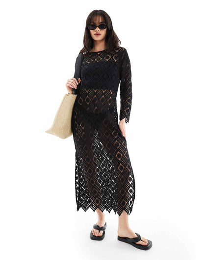 Premium Maxi Crochet Beach Dress