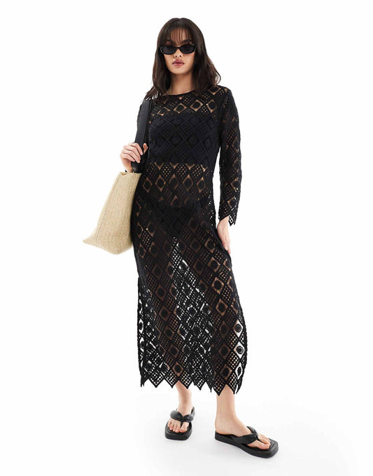 Premium Maxi Crochet Beach Dress