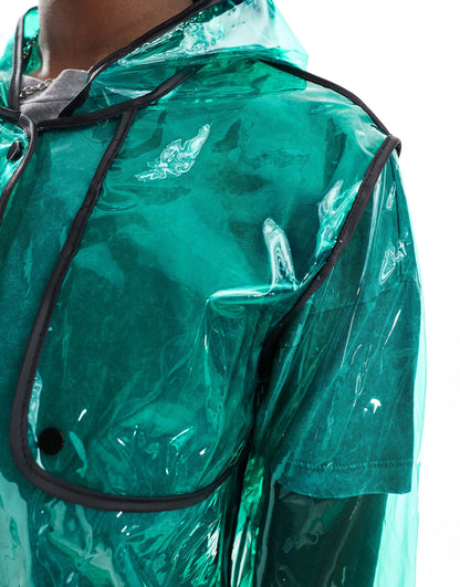Clear Long Festival Raincoat Mac