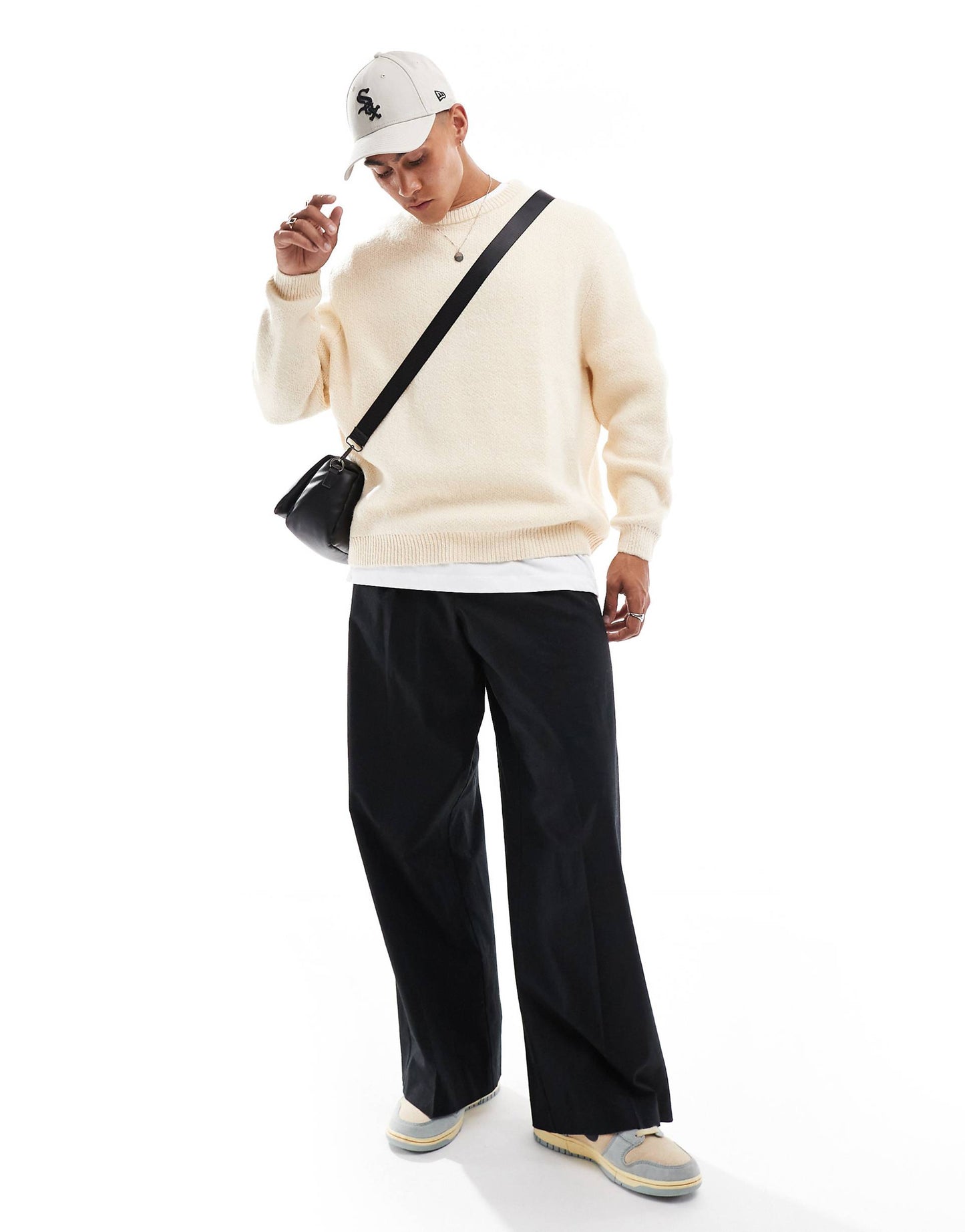 Oversized Brushed Knitted Jumper