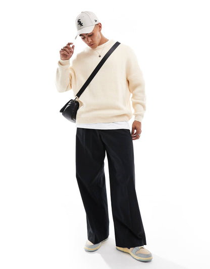 Oversized Brushed Knitted Jumper