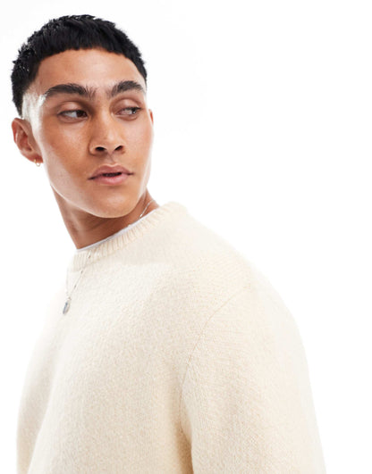 Oversized Brushed Knitted Jumper