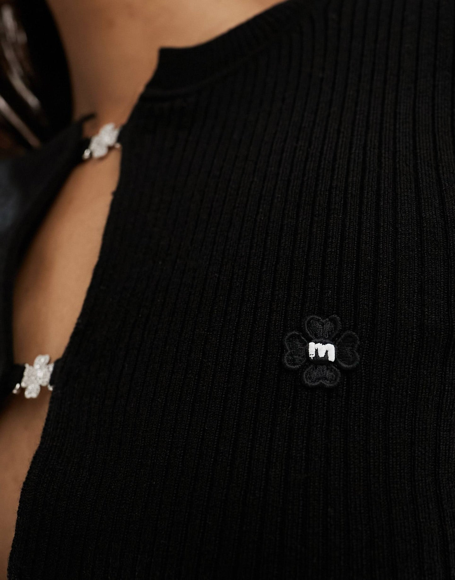 Embellished Hook And Eye Cardigan