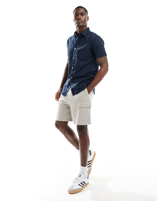 Linen Shirt With Short Sleeves