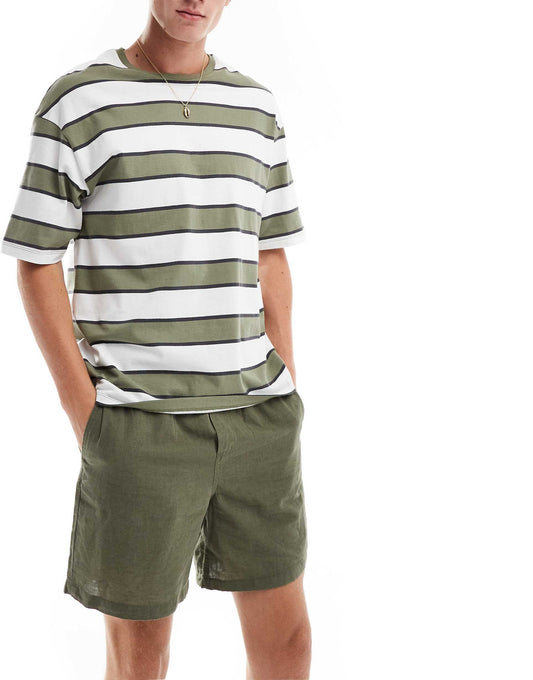 Linen Shorts With Drawstring