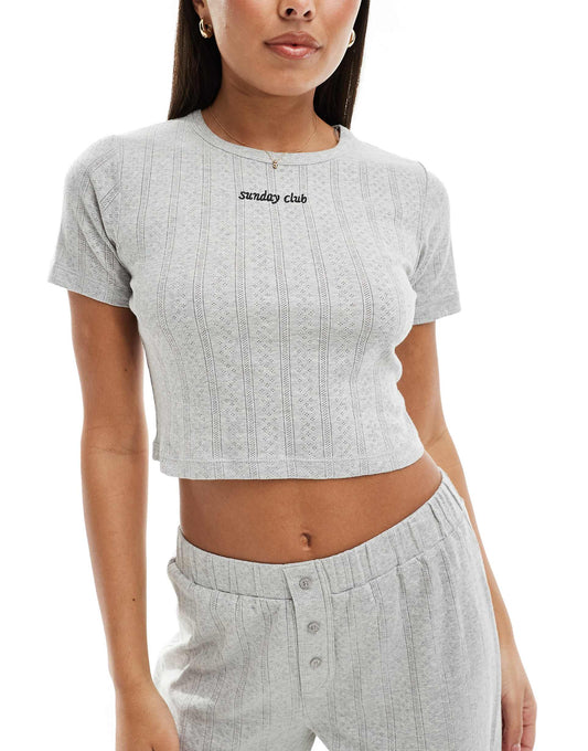 Arlia Pointelle Baby Tee