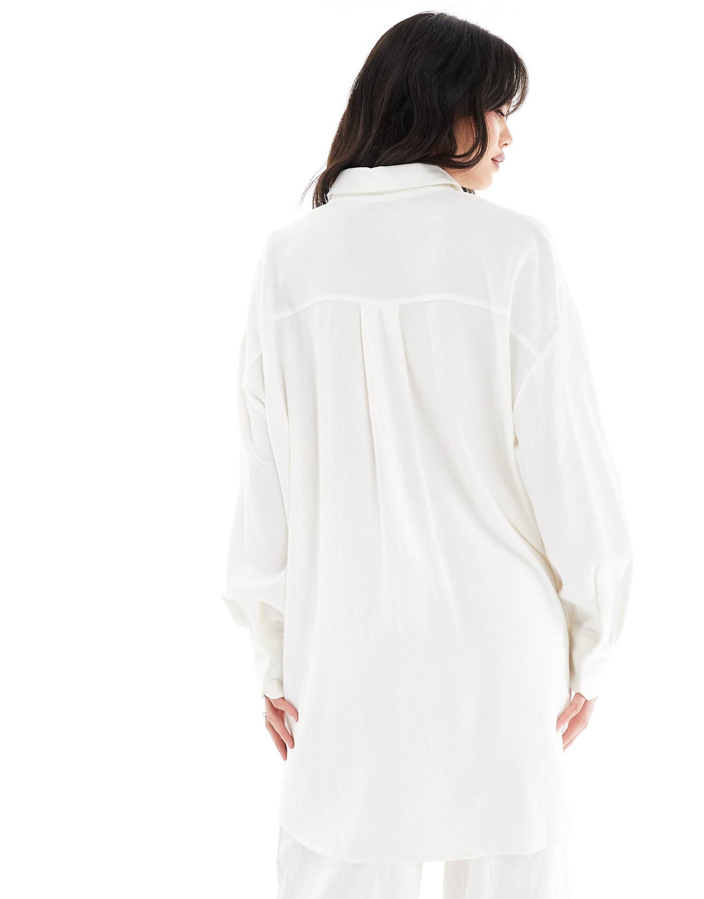 Oversized Linen Look Shirt