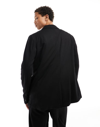 Helm Structured Jersey Suit Blazer