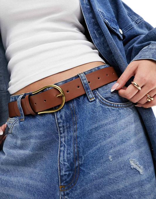 Waist And Hip Half Moon Jeans Belt