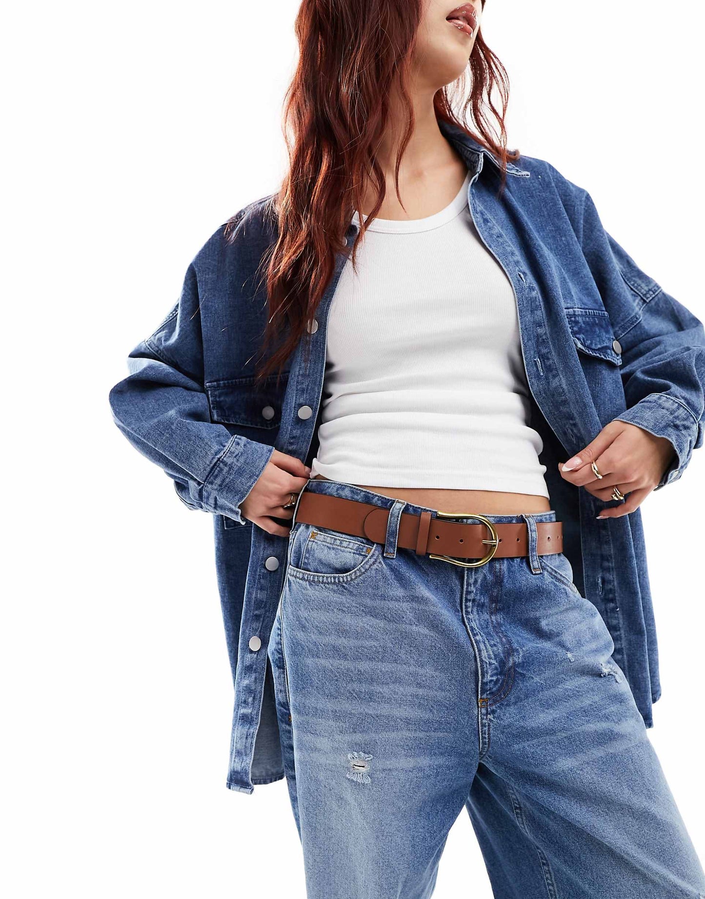 Waist And Hip Half Moon Jeans Belt